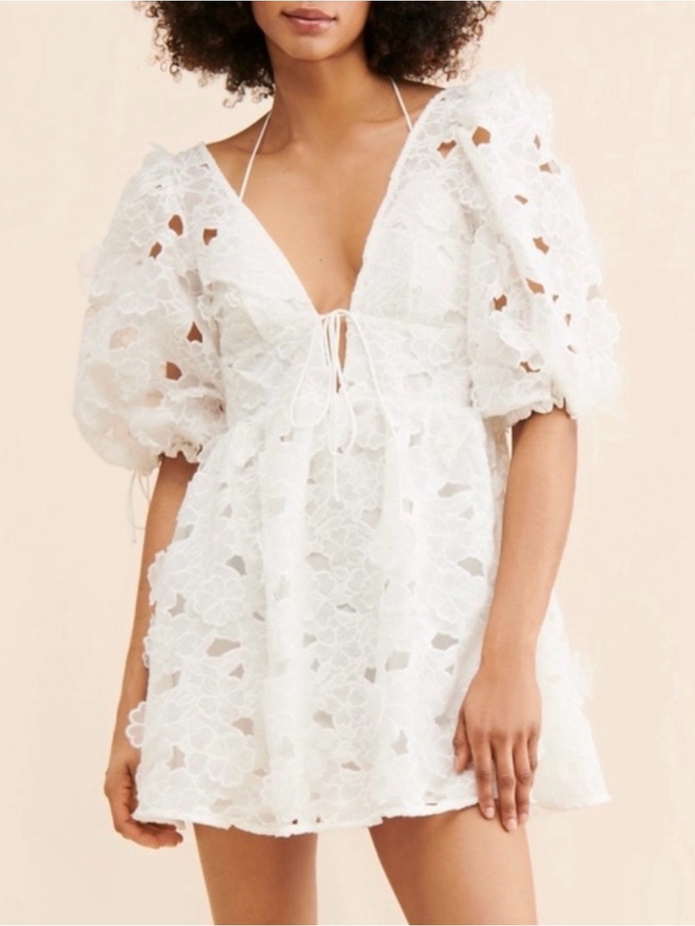 For Love & Lemons White Lace Leighton Dress - Picture 4 of 7